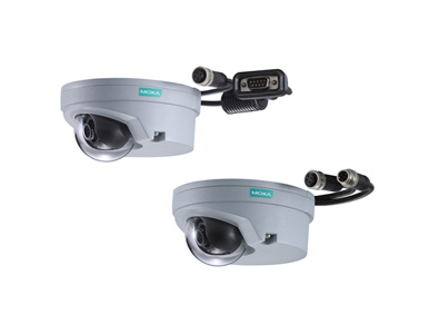 Moxa VPort P07-3M80M - EN50155, 3-megapixel, H.265/H.264/MJPEG, compact IP camera, 1 mirophone, PoE, 8.0mm Lens, -40 to 55C by MOXA